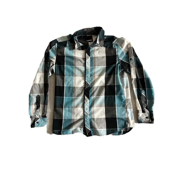 Tony Hawk Button Up Shirt Adult Size M Blue  Striped Skateboarding‎ Cotton Mens - Picture 1 of 9